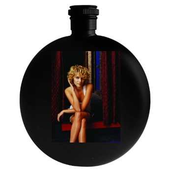 Hilarie Burton Round Flask