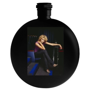 Hilarie Burton Round Flask