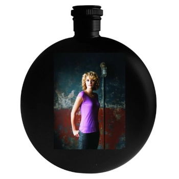 Hilarie Burton Round Flask