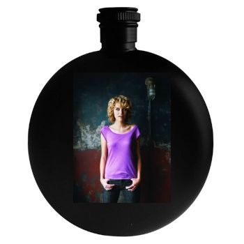 Hilarie Burton Round Flask