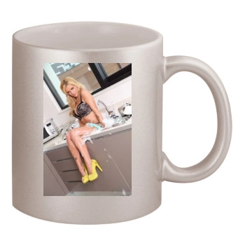 Holly Henderson 11oz Metallic Silver Mug