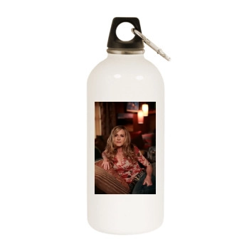 Holly Hunter White Water Bottle With Carabiner