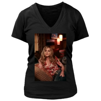 Holly Hunter Women's Deep V-Neck TShirt