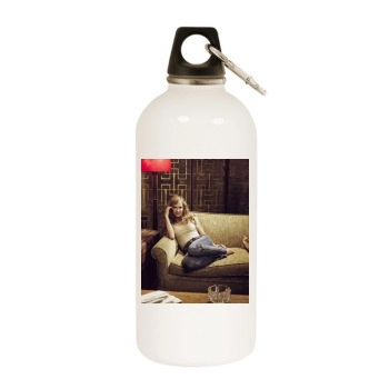 Holly Hunter White Water Bottle With Carabiner