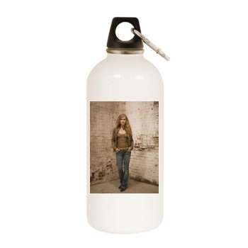 Holly Hunter White Water Bottle With Carabiner