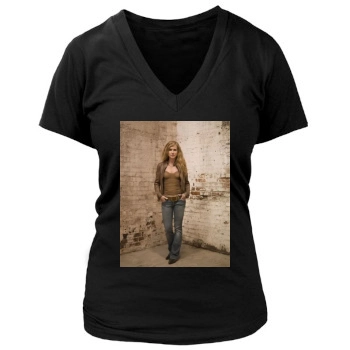 Holly Hunter Women's Deep V-Neck TShirt