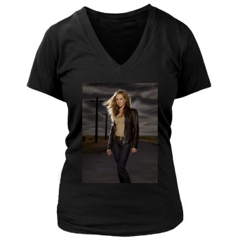 Holly Hunter Women's Deep V-Neck TShirt