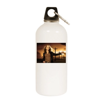 Holly Hunter White Water Bottle With Carabiner