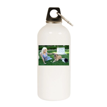 Holly Madison White Water Bottle With Carabiner