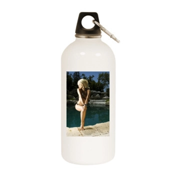 Holly Madison White Water Bottle With Carabiner