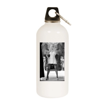 Holly Madison White Water Bottle With Carabiner