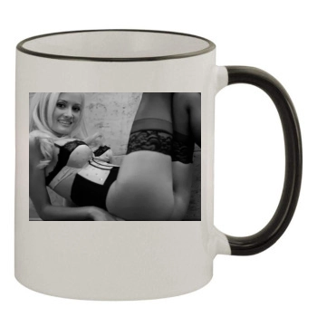 Holly Madison 11oz Colored Rim & Handle Mug