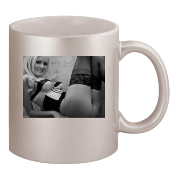 Holly Madison 11oz Metallic Silver Mug