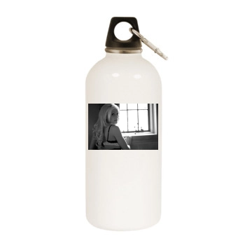 Holly Madison White Water Bottle With Carabiner