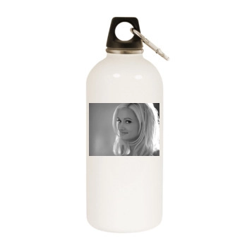 Holly Madison White Water Bottle With Carabiner