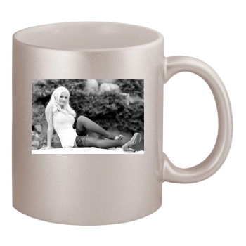 Holly Madison 11oz Metallic Silver Mug