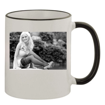 Holly Madison 11oz Colored Rim & Handle Mug