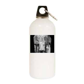 Holly Madison White Water Bottle With Carabiner