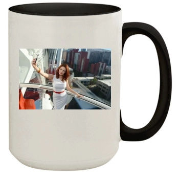 Holly Madison 15oz Colored Inner & Handle Mug