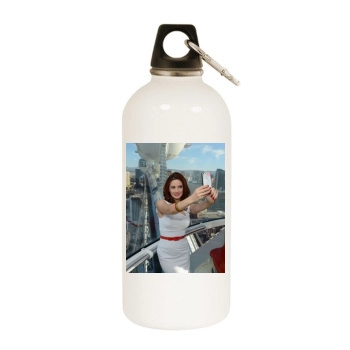 Holly Madison White Water Bottle With Carabiner