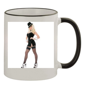 Holly Madison 11oz Colored Rim & Handle Mug