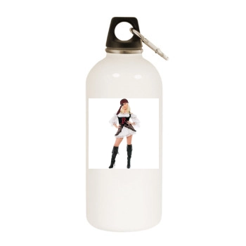 Holly Madison White Water Bottle With Carabiner