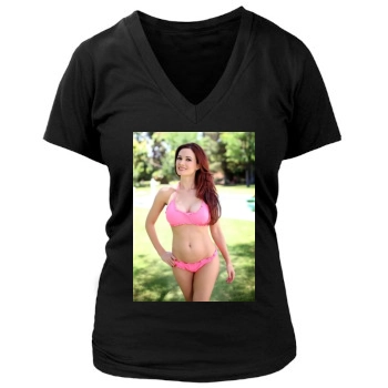 Holly Madison Women's Deep V-Neck TShirt