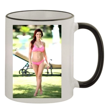 Holly Madison 11oz Colored Rim & Handle Mug