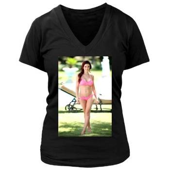 Holly Madison Women's Deep V-Neck TShirt