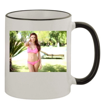 Holly Madison 11oz Colored Rim & Handle Mug