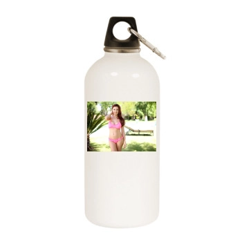 Holly Madison White Water Bottle With Carabiner