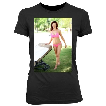 Holly Madison Women's Junior Cut Crewneck T-Shirt