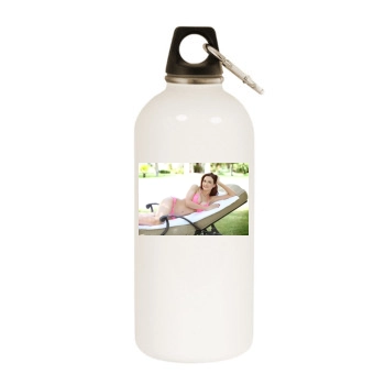 Holly Madison White Water Bottle With Carabiner