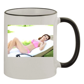 Holly Madison 11oz Colored Rim & Handle Mug