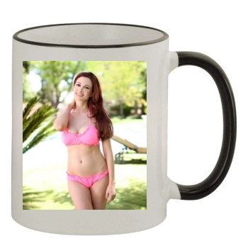 Holly Madison 11oz Colored Rim & Handle Mug