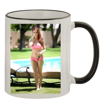 Holly Madison 11oz Colored Rim & Handle Mug