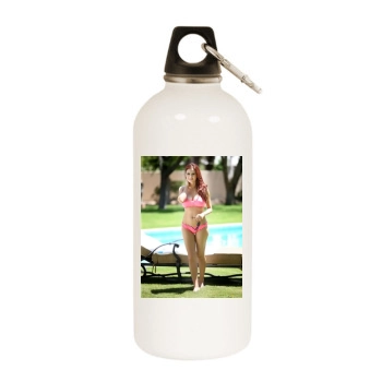 Holly Madison White Water Bottle With Carabiner