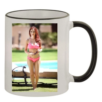 Holly Madison 11oz Colored Rim & Handle Mug