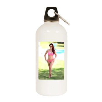 Holly Madison White Water Bottle With Carabiner