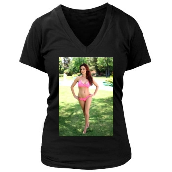 Holly Madison Women's Deep V-Neck TShirt