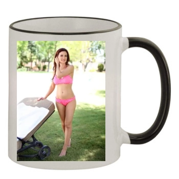 Holly Madison 11oz Colored Rim & Handle Mug