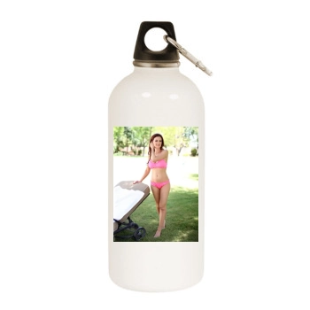 Holly Madison White Water Bottle With Carabiner