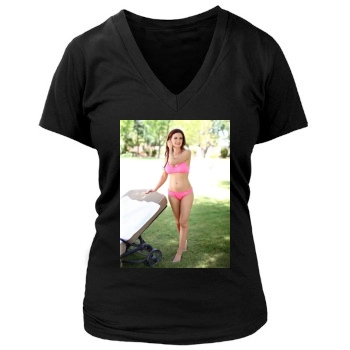 Holly Madison Women's Deep V-Neck TShirt