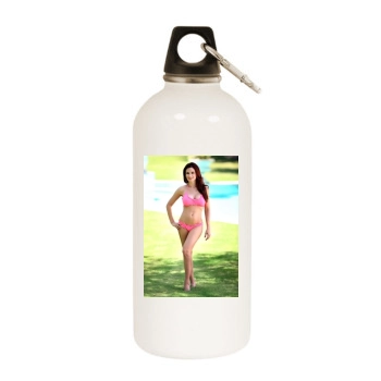 Holly Madison White Water Bottle With Carabiner