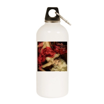 Holly Madison White Water Bottle With Carabiner