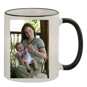 Holly Marie Combs 11oz Colored Rim & Handle Mug