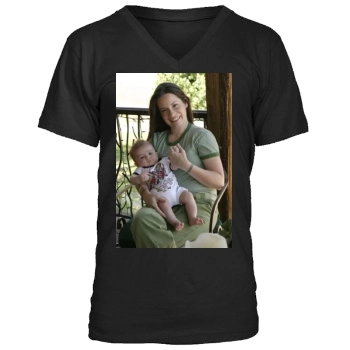 Holly Marie Combs Men's V-Neck T-Shirt