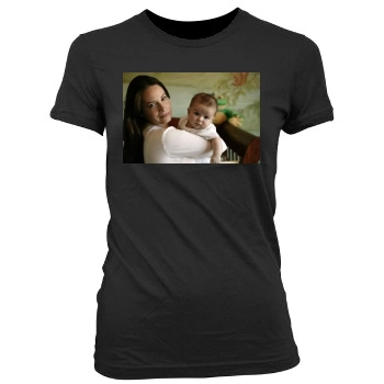 Holly Marie Combs Women's Junior Cut Crewneck T-Shirt