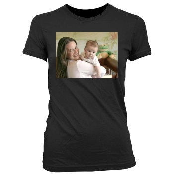 Holly Marie Combs Women's Junior Cut Crewneck T-Shirt