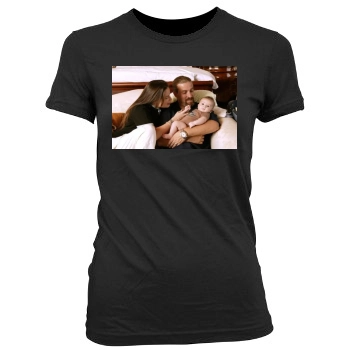 Holly Marie Combs Women's Junior Cut Crewneck T-Shirt